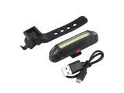 USB Rechargeable COB LED Bicycle Bike Front Rear Tail Light Warning Lamp
