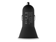 Mini Matte Finish Lighted Dual USB Car Charger Adapter for Phone Tablet