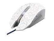 Wrangler Style Colorful Lights Wired Optical PC Computer Gamer Gaming Mouse white