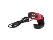 USB 2.0 HD Webcam With Sound Absorption Microphone For Desktop PC A871 red