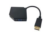 3 In 1 Display Port DP Male to HDMI DVI VGA Female Cable Adapter Converter