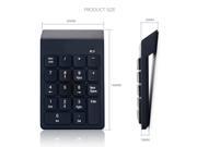 2.4G Wireless Numeric Chocolate Keyboard Ergonomics ABS Plastic Key Keyboard