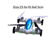 2.4G Dual Mode 4 Axes Strong Wind Resistance Land Sky Aircraft Helicopter