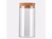 350ml Clear Glass Bottle with Sealed Cork Beans Tea Leaves Storage Container