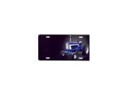 Blue Tractor on Black Airbrush License Plate Free Personalization on Air Brush Blue Tractor on Black Airbrush License Plate Free Personalization on Air Brush