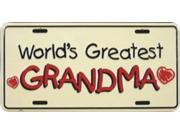 World's Greatest Grandma License Plate