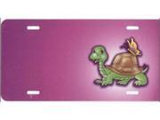 Turtle with Butterfly on Pink Offset Airbrush License Plate Free Names on Air Brush Turtle with Butterfly on Pink Offset Airbrush License Plate Free Names on Air Brush