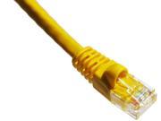 Axiom AXG94266 Patch Cable Rj 45 M To Rj 45 M 1 Ft Utp Cat 6 Molded Stranded Snagless Booted Yellow