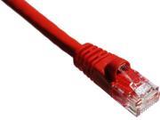 Axiom AXG94280 Patch Cable Rj 45 M To Rj 45 M 3 Ft Utp Cat 6 Molded Stranded Snagless Booted Red