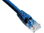 Axiom C5EMB B7 AX Patch Cable Rj 45 M To Rj 45 M 7 Ft Utp Cat 5E Molded Stranded Snagless Blue