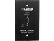 Black Box AC504A WP R Box Mini Cat5 Vga Extender Receiver In Wallplate 1 Output Device 500 Ft Range 1 X Network Rj 45 Wall Mountable