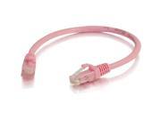 Cables to Go 6 Inch Cat6 Snagless Unshielded Network Patch Cable Pink 960