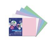 Pacon PAC6569 Tru Ray Construction Paper 76 Lbs. 12 X 18 Assorted Pastel 50 Sheets Pack