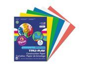 Pacon PAC6572 Tru Ray Construction Paper 76 Lbs. 9 X 12 Assorted Primary 50 Sheets Pack