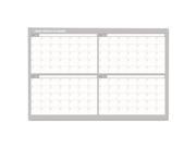 MasterVision GA05105830 4 Month Planner, 48X36, White/Silver MasterVision GA05105830 4 Month Planner, 48X36, White/Silver