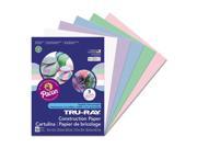 Pacon PAC6568 Tru Ray Construction Paper 76 Lbs. 9 X 12 Assorted Pastel 50 Sheets Pack