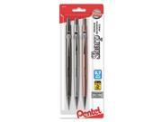 Pentel P207MBP3M Sharp Mechanical Drafting Pencil 0.7 Mm Assorted Barrels 3 Pack