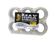 Duck 241513 Max Packaging Tape 1.88 Inch X 54.6 Yds 3 Inch Core Crystal Clear 6 Pack