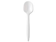 General Supply GENPPSS Medium Weight Cutlery Soup Spoon White 1000 Carton