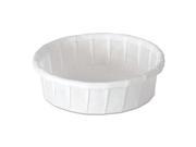 SOLO Cup Company 075S 2050 Paper Portion Cups 3 4 Oz. White 250 Pack 20 Packs Carton