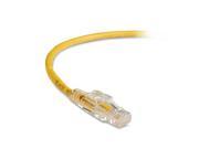 GigaTrue 3 CAT6 550 MHz Lockable Patch Cable UTP Yellow 10 ft. 3.0 m