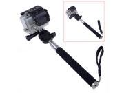 Neewer® Black Extendable Handheld Self portrait Monopod Tripod 9 43 with Mount Adapter for Gopro Original 2 3 3 4