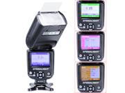 Neewer NW 985N i TTL 4 Color TFT Screen Display High Speed Sync Camera Slave Flash Speedlite with Flash Diffuser for Nikon DSLR Cameras