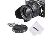 Neewer Lens Hood Kit for SONY A6000 and NEX Series Cameras with 16 50mm Lens and Samsung NX300 with 20 50mm Lens Tulip Flower Lens Hood Inner Pinch Lens Cap