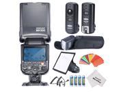 Neewer MK900 i TTL LCD Display Speedlite Master Slave Flash Kit for Nikon D3S D50 D60 D70 D70S D80 D80S D200 D300 D300S D700 D3000 D3100 D5000 D5100 D7000 and A