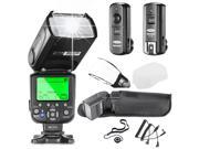 Neewer® NW660III i TTL HSS Flash Speedlite Kit for Nikon DSLR Cameras includes 1 NW660III Flash 1 2.4GHz Wireless Trigger 1 Transmitter 1 Receiver 1 Hard So