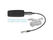 Neewer Black Professional 3 Pin XLR Interface Condenser Microphone for Cameras Camcorder SG 103