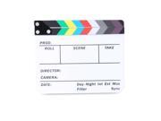 Neewer Acrylic Plastic 8x7 20x16cm Dry Erase Director s Film Clapboard Cut Action Scene Clapper Board Slate with Color Sticks