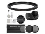 Neewer 67mm Filter Adapter Ring for Canon PowerShot SX30 SX40 SX50 Camera 3pcs UV ND8 CPL Filter Set 67mm Tulip Shaped Lens Hood Snap on Lens Cap 5 in 1 Cleani