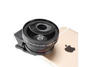 Neewer® HD Camera Lens Kit for iPhone 6 plus 5s Samsung Galaxy S6 S5 iPad and More 0.45x Super Wide Angle Lens 12.5x Macro Lens 37MM Thread Clip Holder