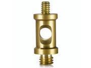 Neewer® Short Double Male Round Spigot with 1 4 and 3 8 Threads for Video Lights and Stands with 1 4 and 3 8 Threads