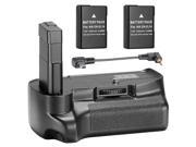 Neewer Professional Vertical Battery Grip with 2 Pack 7.4V 1200 mAh Replacement EN EL14 Batteries for Nikon D3100 D3200 D3300 Cameras