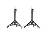 Neewer® Mini Set of Two Aluminum Photography Back Light Stands with 32 80cm Max Height for Relfectors Softboxes Lights Umbrellas Backgrounds