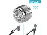 Neewer® 4 Pack Silver 5 8 Inch Male to 3 8 Inch Female Microphone Steel Screw Adapters 5 Piece Each Pack