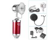 Neewer® NW 882 Microphone Kit 1 Condenser Microphone with Shock Mount and 3.5mm to XLR Cable 1 48V Phantom Power Supply with Adapter and XLR Male to XLR Fe