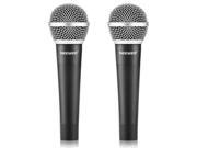 Neewer® Zinc Alloy Black Professional Moving Coil Handheld Dynamic Microphone for Kareoke Stage Home Studio Recording with 1 4 Male to XLR Female Cable 2 Pac