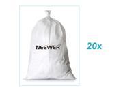 Neewer 20 Pack 25"x14"/63cmx35cm Empty White Woven 