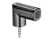 Neewer 90 Degree Rotational Microphone with U Shape 3.5MM Mic Headset Y Splitter and Microphone Windscreen for iPhone iPad and Android Smart Phones Black