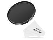 Neewer Slim 58MM Neutral Density ND 1000 Camera Lens Filter 10 Stop Optical Glass and Matte Black Flame with Microfiber Cleaning Cloth for Lens with 58MM Thread