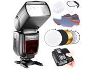 Neewer TTL Flash Kit for Sony DSLR Camera Wireless GN60 2.4G HSS Master Slave Speedlite with New Mi Shoe NW880S Flash N1T S Trigger Hard and Soft Diffuser 20 P