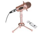 Neewer Computer Windows Mac Condenser Microphone for Recording Podcasting Online Chatting Such as Facebook MSN Skype with Audio Cable Desktop Stand and USB 2.0
