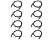 Neewer 8 Pack 6.5 feet 2 meters DMX Stage Light Cable Wires with 3 Pin Signal XLR Male to Female Connection for Moving Head Light Par Light Spotlight with XLR I