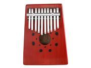 Neewer 10 Keys Birch Finger Thumb Piano Mbira Portable 17x12.8x2.9 centimeters 6.7x 5.0x1.1 inches Education Toy Musical Instrument for Music Lover Red