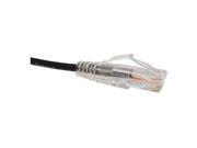 Unirise Clearfit Slim Cat6 Patch Cable Snagless Black 3ft