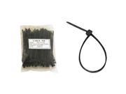 Unirise 8in Nylon Cable Tie 50lbs Black 100pk
