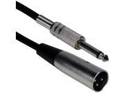QVS XLRT M15 15Ft Xlr Male To 1 4 Audio Cable